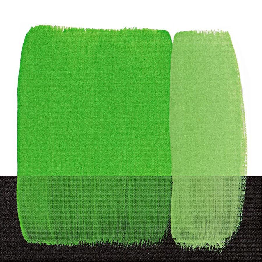 фотография Краска акриловая maimeri polycolor, банка 140 мл, зелёный желтоватый