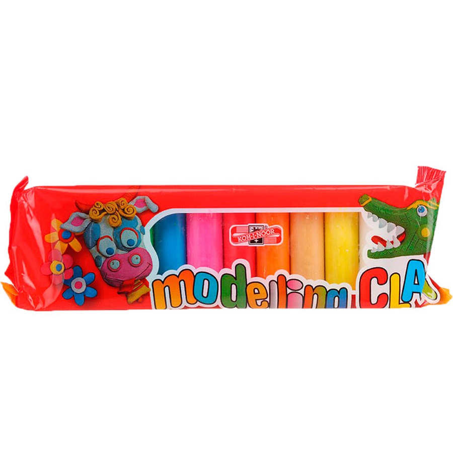 изображение Пластилин для детского творчества, 10 цветов в полиэтиленовой упаковке, 200 гр, koh-i-noor