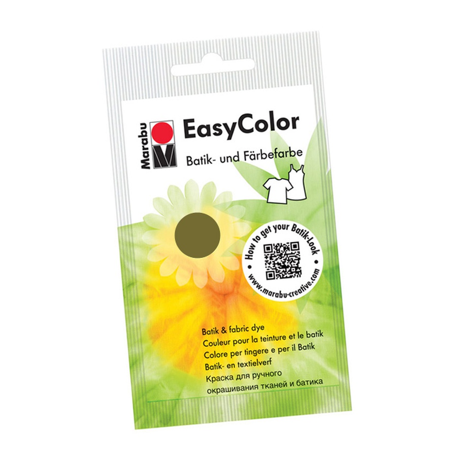 картинка Краска для окрашивания ткани вручную marabu easy color 25 г цвет оливковый