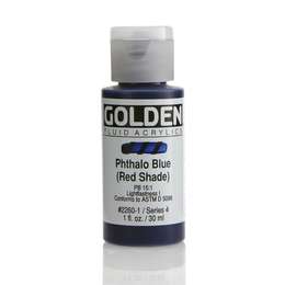 изображение Краска акриловая golden fluid, банка 30 мл, № 2260 голубой фц