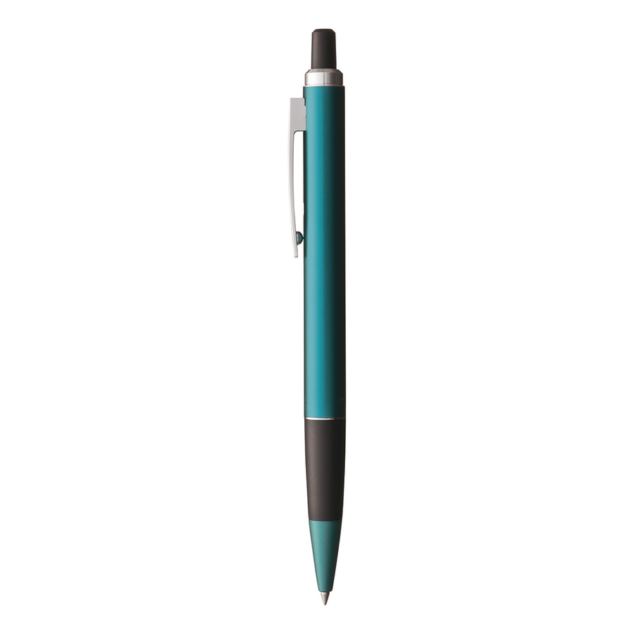 картинка Ручка шариковая автоматическая tombow l102 черная (корпус зеленый, линия 0.7мм)