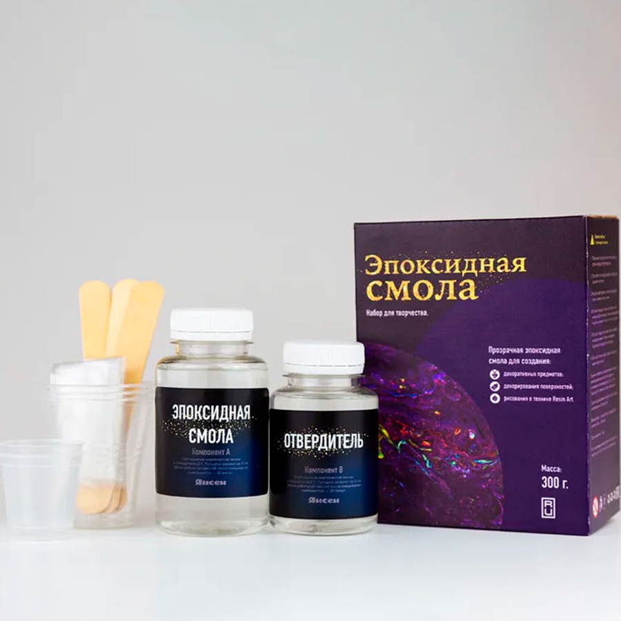 фото Универсальная эпоксидная смола "янсен" 2:1 - 300 грамм