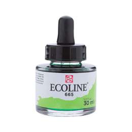фотография Акварель жидкая ecoline банка 30 мл № 665 зеленый весенний
