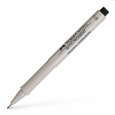 фото Ручка капиллярная faber-castell для графических работ толщина линии 0,8 мм