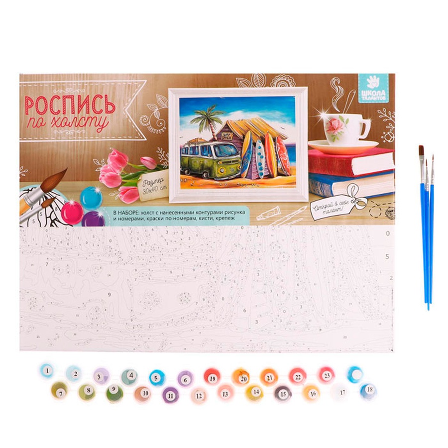 изображение Роспись по холсту «дом серферов», 30 × 40 см