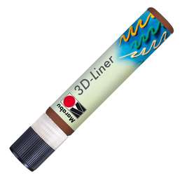 изображение Контур объемный, серия 3d-liner, цвет коричневый, объем 25 мл, marabu