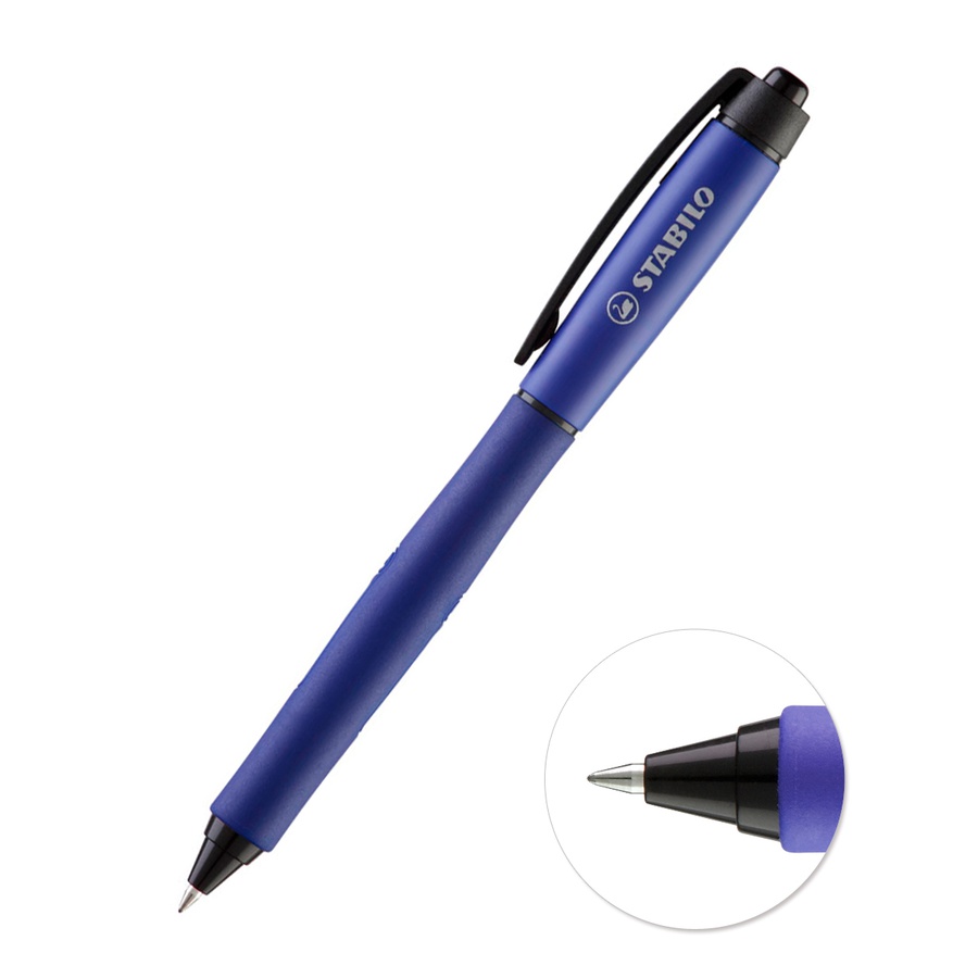 изображение Ручка гелевая автоматическая stabilo palette xf синяя корпус синий в блистере