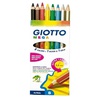картинка Набор цветных карандашей giotto mega с утолщенным корпусом, 8 цветов