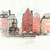 изображение Набор акварели jj watercolor "stockholm", 6 цветов, коллекция urban