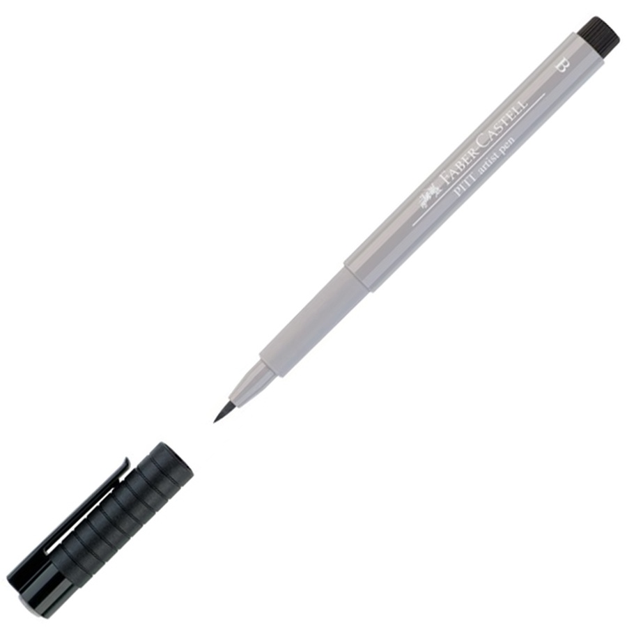 фотография Ручка-кисть капиллярная faber-castell pitt artist pen brush 272 тёплый серый iii