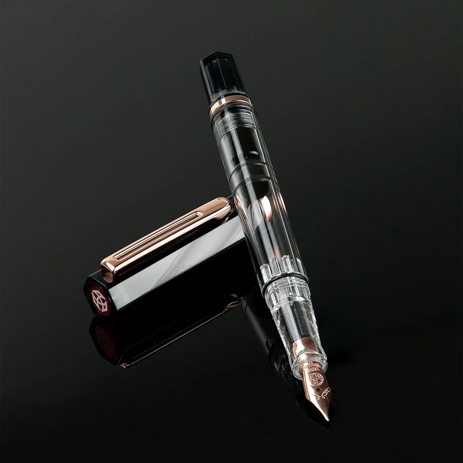 фото Ручка перьевая twsbi eco rose gold, темно-серый, f