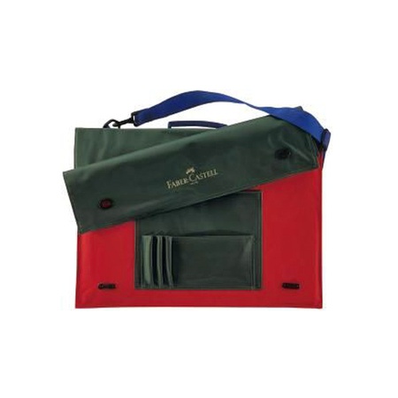 Тканевая сумка Faber-Castell предназначена&nbsp;для чертежной доски имеет снаружи небольшие карманы для художественных инструментов, мелков, пастели …