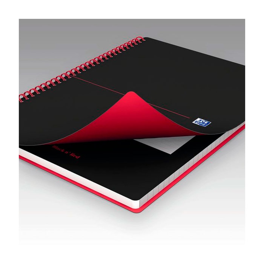картинка Блокнот oxford black ’n’ red a4 70л, клетка