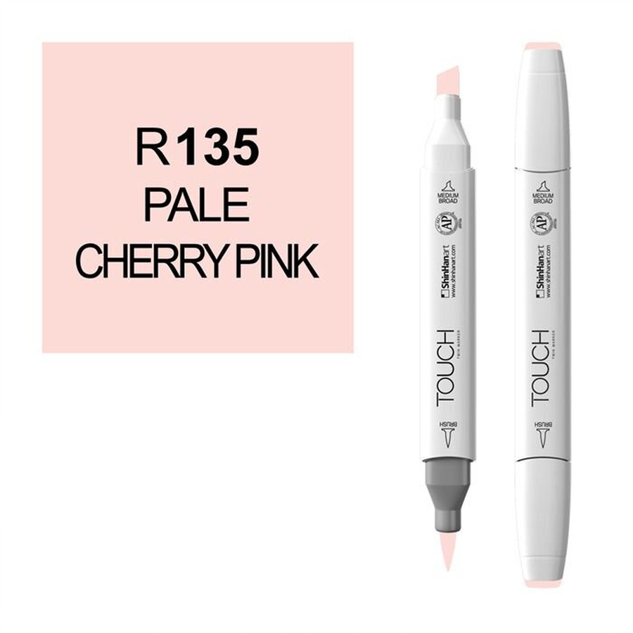 фотография Маркер художественный touch brush shinhanart, 135 бледно вишнёвый r135