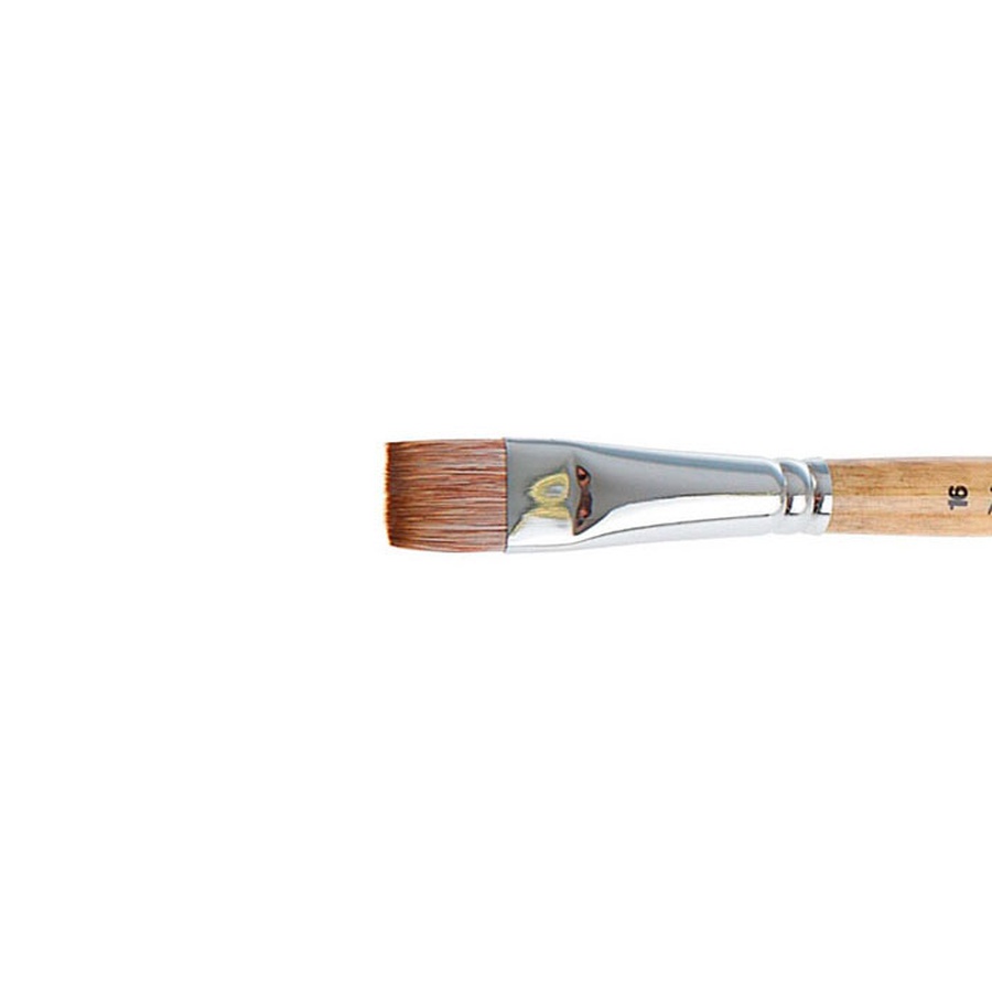 изображение Кисть мангуст имитация roubloff 1т24 № 16 плоская, короткая ручка