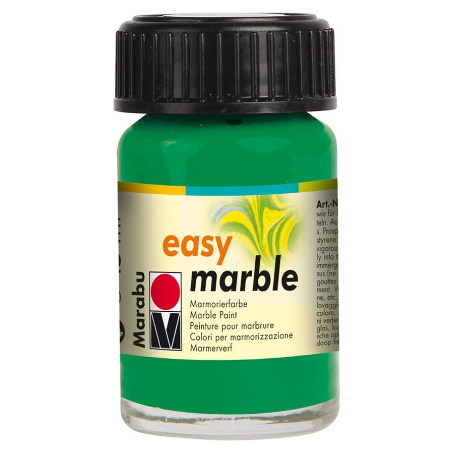 фото Краска для марморирования easy marble marabu, 15 мл, зелёная