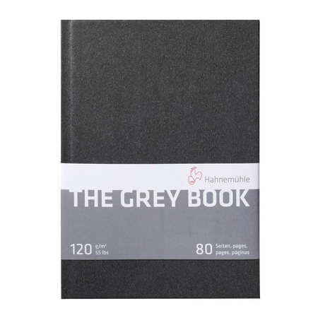 изображение Блокнот hahnemuhle grey book a5, 40 листов, 120 г/м2, светло-серый