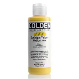 изображение Краска акриловая golden fluid, банка 118 мл, № 2428 кадмий жёлтый средний (им)