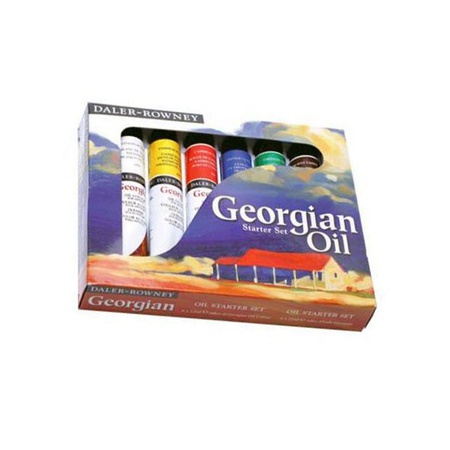фотография Набор масляных красок daler rowney georgian из 6 цветов, тубы по 22 мл