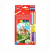 изображение Faber-castell цветные карандаши eco с точилкой, набор цветов, в картонной коробке, 15 шт