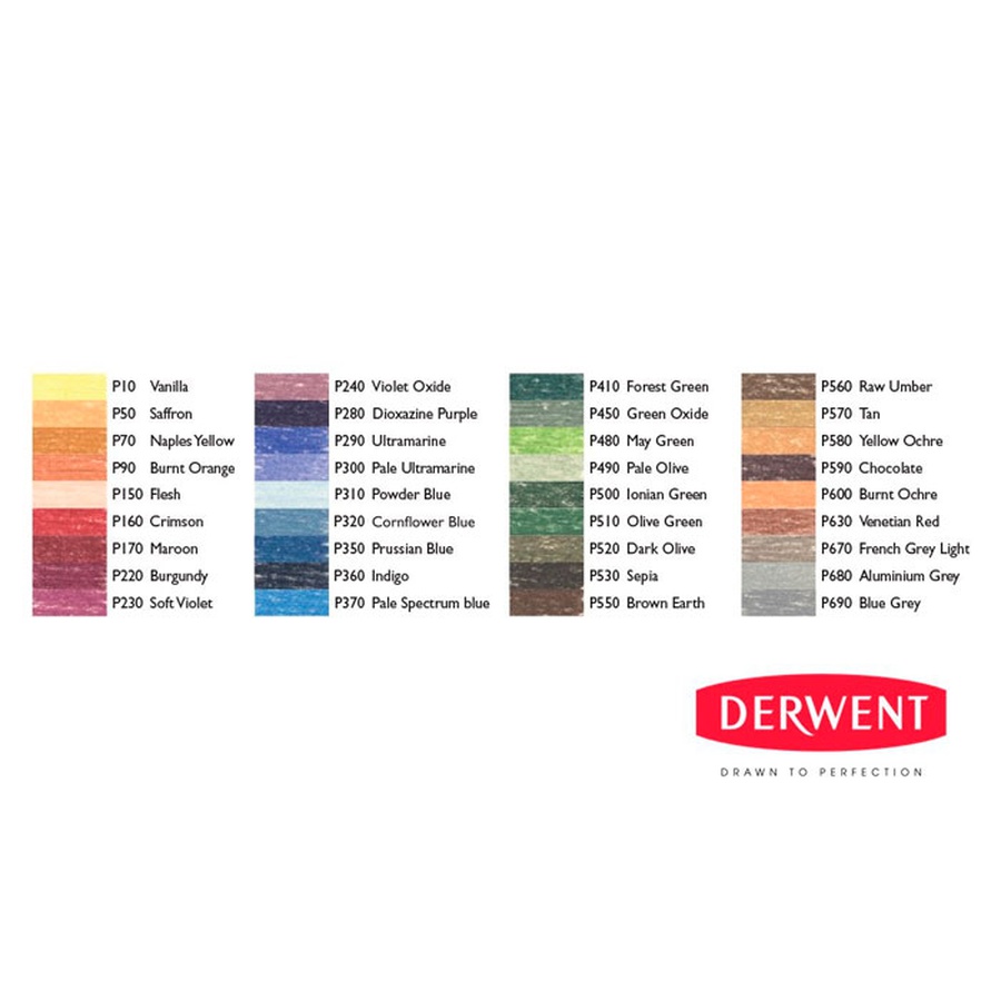 изображение Набор пастельных карандашей derwent pastel pencils limited edition, 36цветов