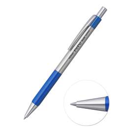 изображение Ручка шариковая автоматическая penac pepe 0,7мм синяя, корпус металл/синий
