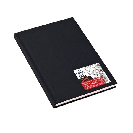 изображение Скетчбук для зарисовок canson one, твердая черная обложка, 100 листов, плотность 100 г/м2, размер 10х15 см