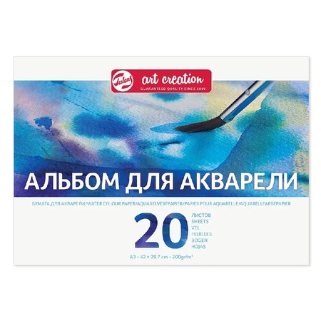 картинка Альбом для акварели art creation 200гр/м2, а3, 20л, склейка