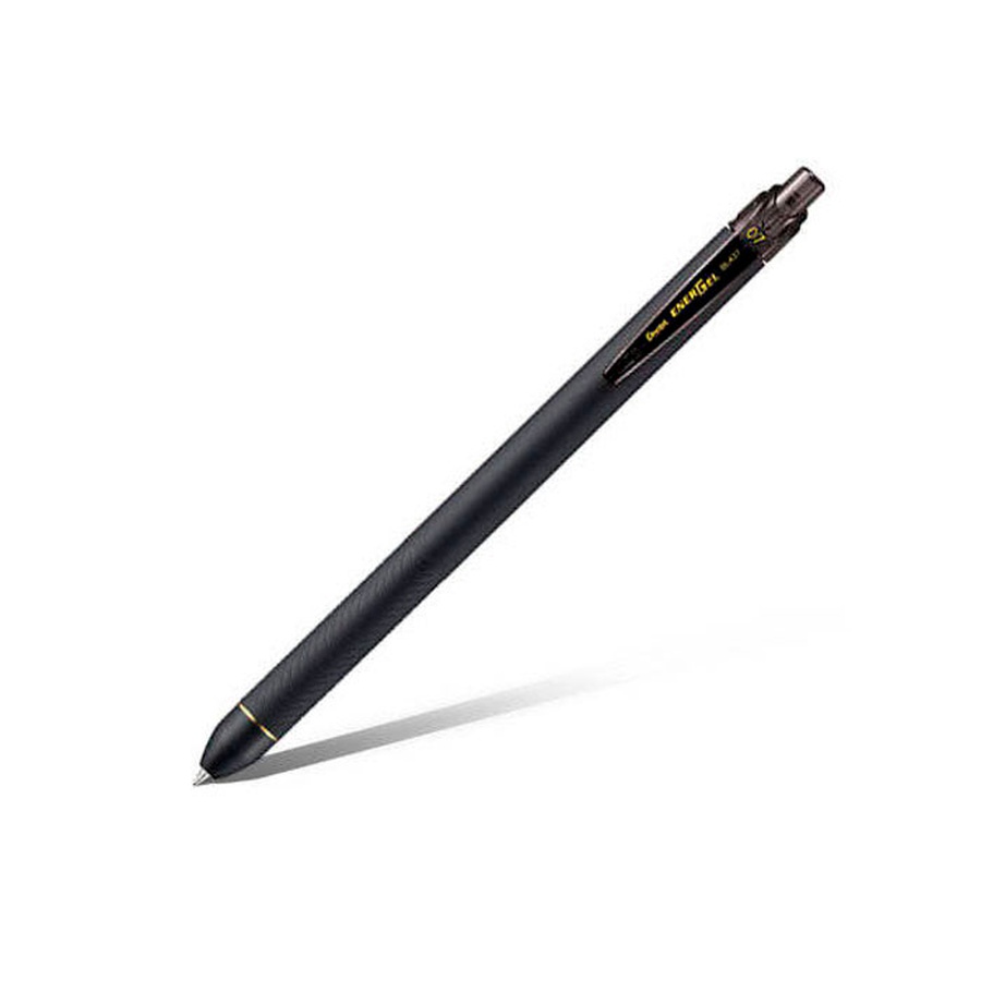 картинка Гелевая ручка автомат. energel, корпус soft touch, черный стержень, 0.7 мм_подарок