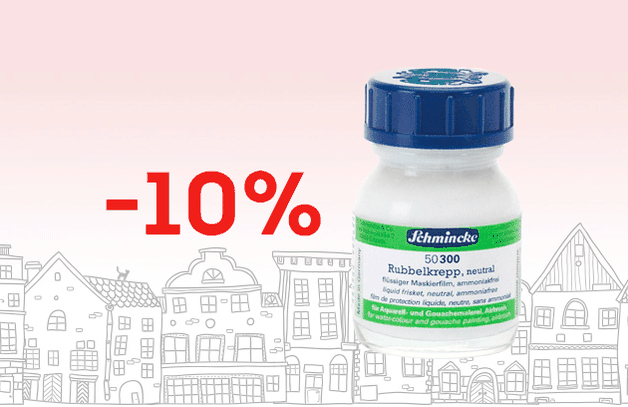 Скидка 10% на жидкости SCHMINCKE
Только в апреле: Скидка 10% на жидкости SCHMINCKE.
На сегодня сегодня Schmincke — это знак качества.
Жидкости от Schmincke можно наносить кистью и…