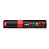 фото Маркер posca pc-8k, флуоресцентно-красный, до 8.0 мм, скошенный наконечник