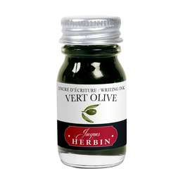 фото Чернила в банке herbin,  10 мл, vert olive оливковый