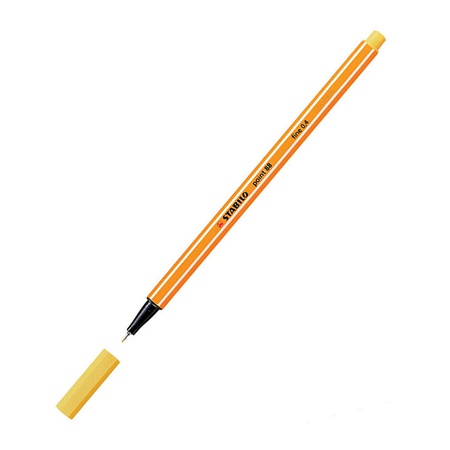 Ручка капиллярная Stabilo Point 88, желтый