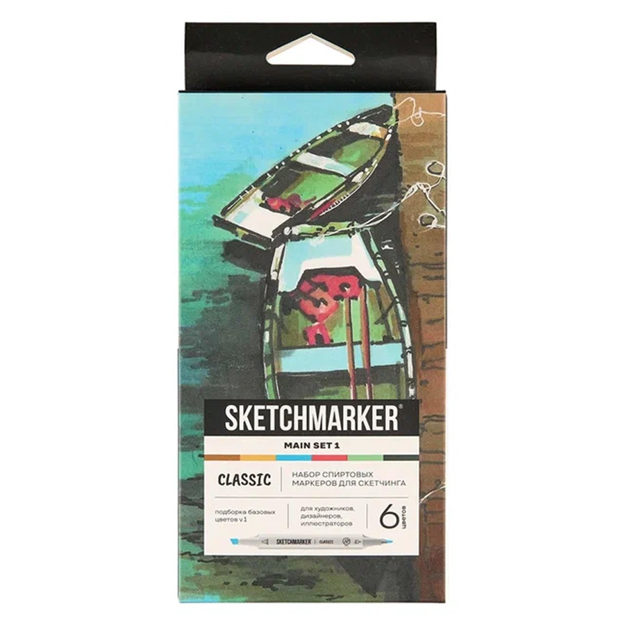 фото Набор маркеров sketchmarker classic main set v.16цв