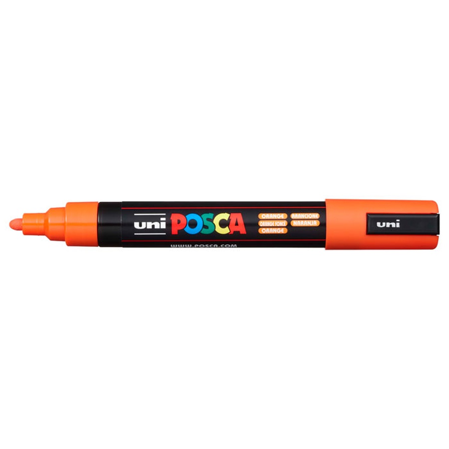 картинка Маркер posca pc-5m, оранжевый, 1.8 - 2.5 мм, пулевидный наконечник