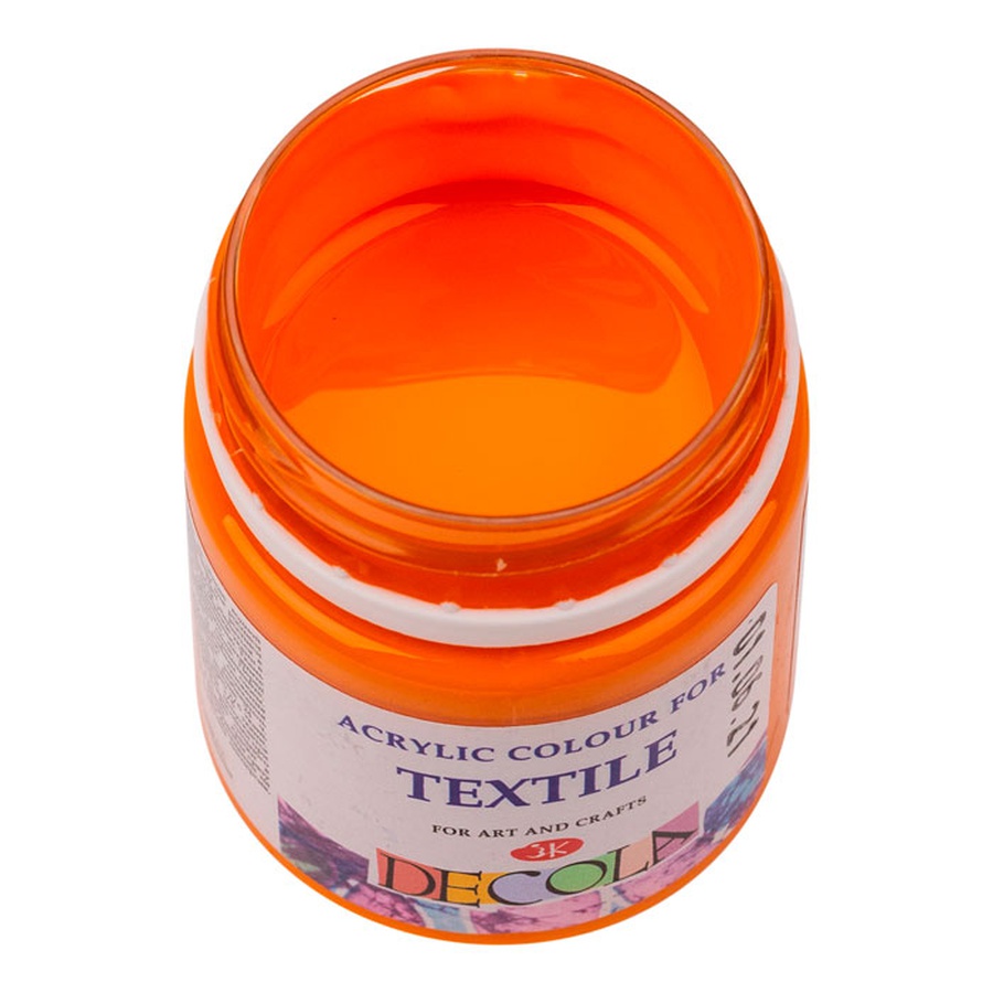 картинка Акриловая краска для ткани decola, 50 мл, мандариновый