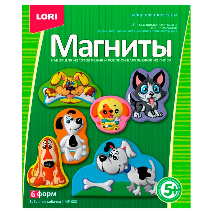 фотография Набор фигурок на магнитах lori забавные собачки