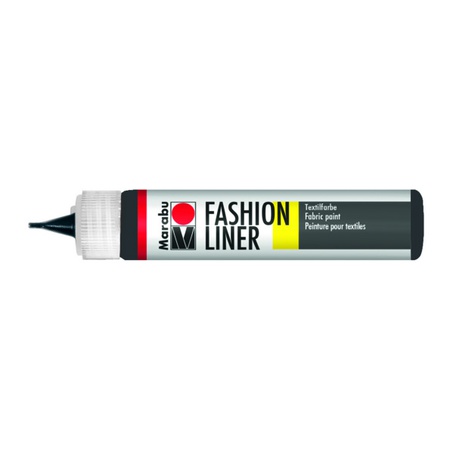 изображение Контур по ткани marabu fashion-liner 25 мл, чёрный 073