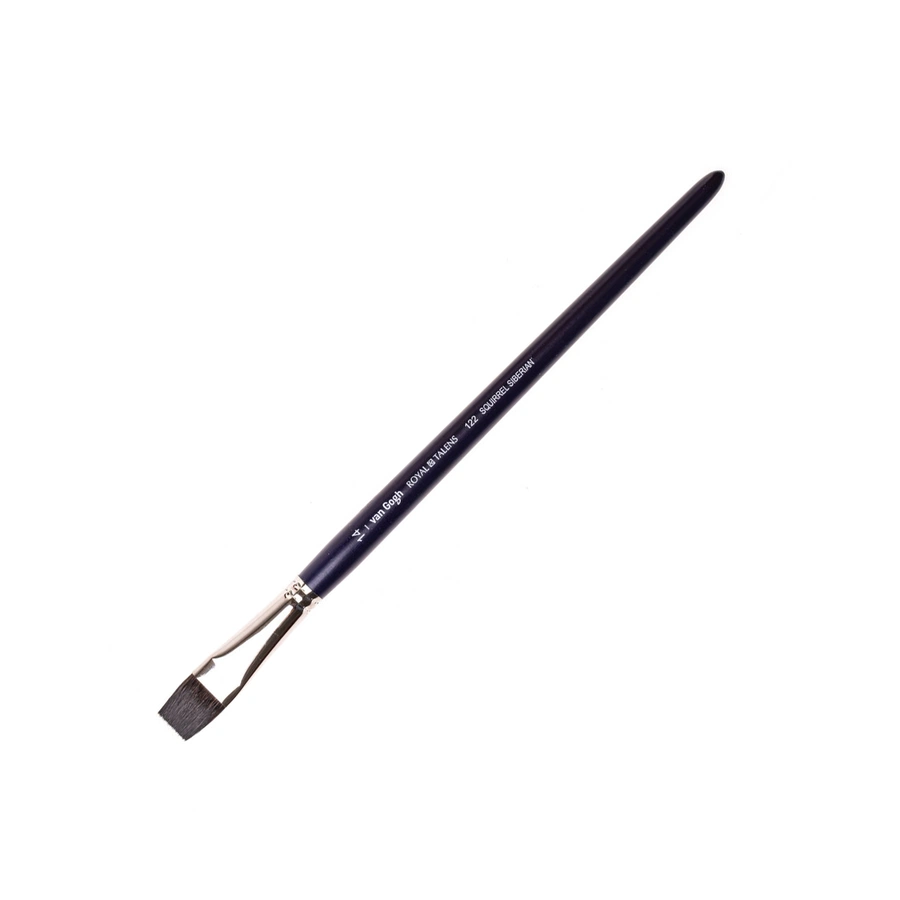 изображение Кисть белка сибирская vangogh 122 плоская короткая ручка №14