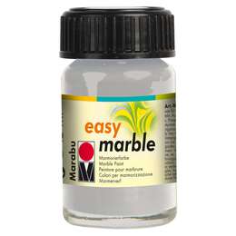 изображение Краска для марморирования easy marble marabu, 15 мл, серебро