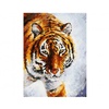 изображение Живопись на холсте 30х40 см. тигр на снегу