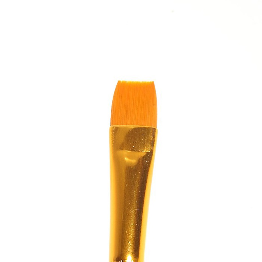 картинка Кисть синтетика roubloff № 12 плоская, длинная ручка, 1327