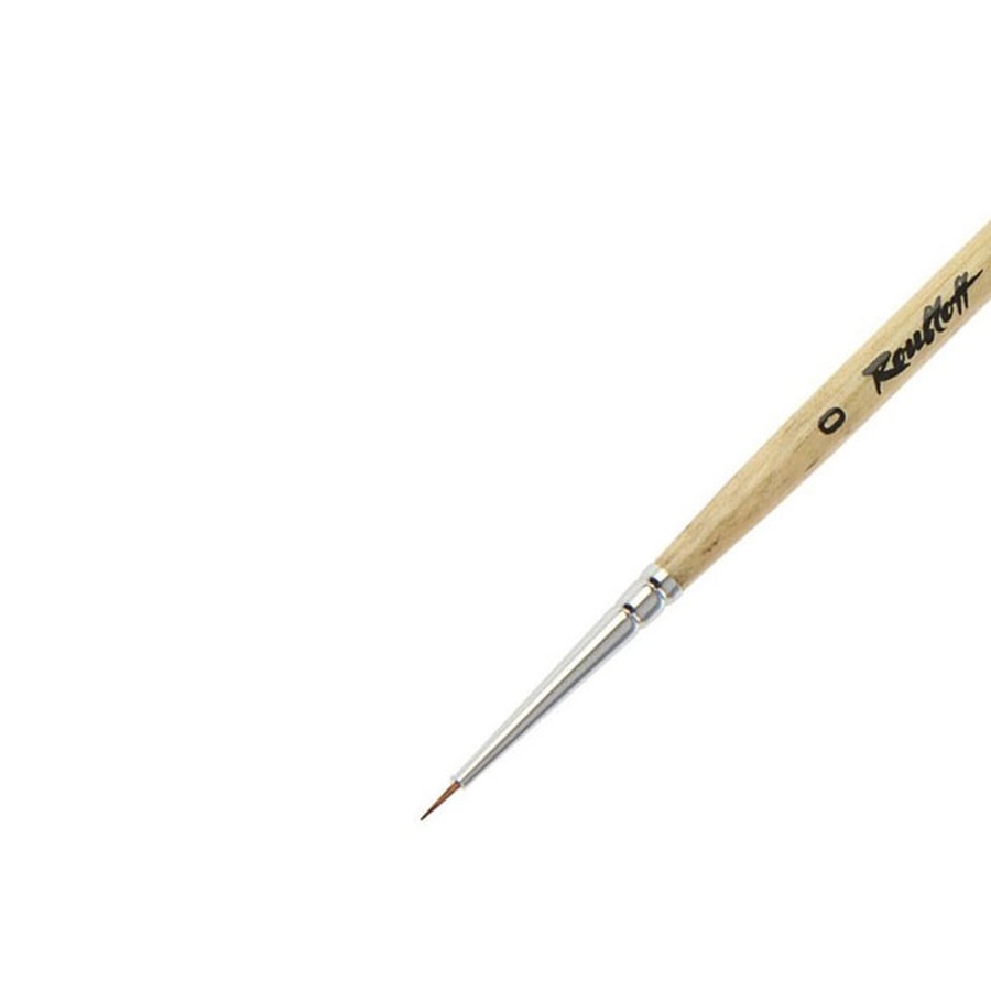 изображение Кисть мангуст имитация roubloff 1т14 № 0 круглая, короткая ручка