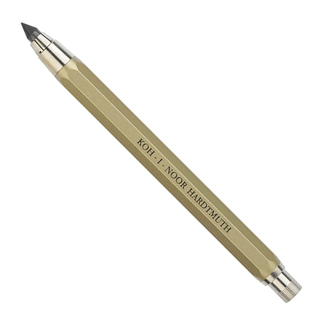 Цанговый карандаш Koh-I-Noor — стильный и удобный инструмент для создания чертежей и графических рисунков. Его корпус имеет золотистый оттенок и не я…
