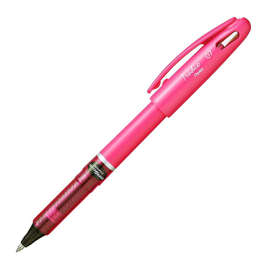 картинка Гелевая ручка pentel tradio energel, черный стержень, 0,7 мм