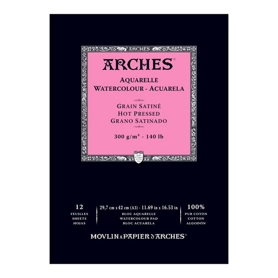 фото Альбом для акварели arches 29,7х42 см, белый натуральный, 12 л