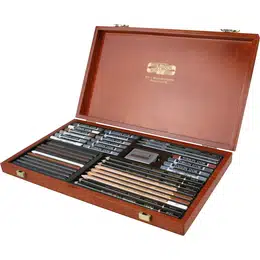 изображение Набор для художника koh-i-noor из 39 предметов в деревянной коробке