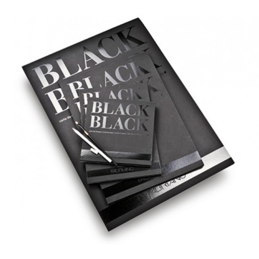 картинка Склейка fabriano black black 20х20 см, 300 г/м2, 20 листов