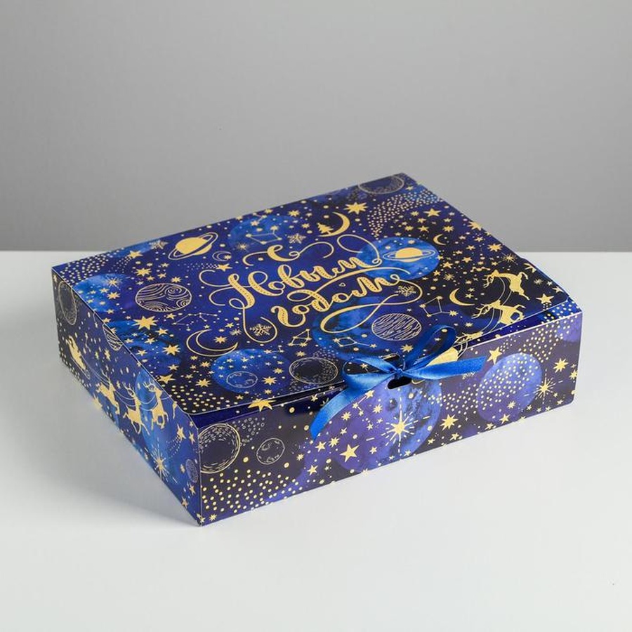 картинка Складная коробка подарочная «тепла и уюта», 31 × 24,5 × 9 см