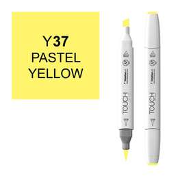 фото Маркер художественный touch brush shinhanart, 037 пастельный жёлтый y37
